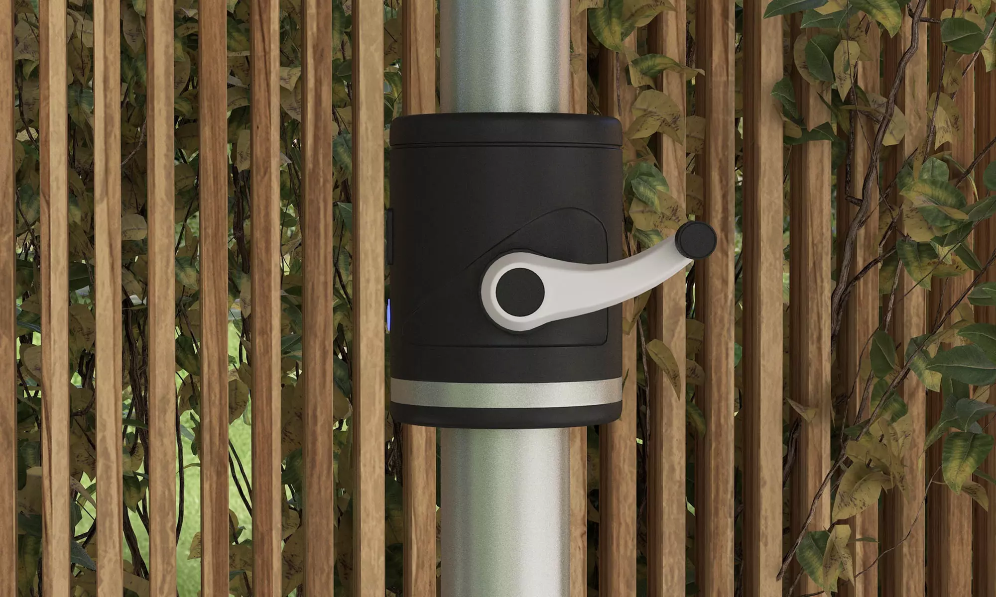 Outsunny Solar Powered Garden Parasol with Integrated Lights