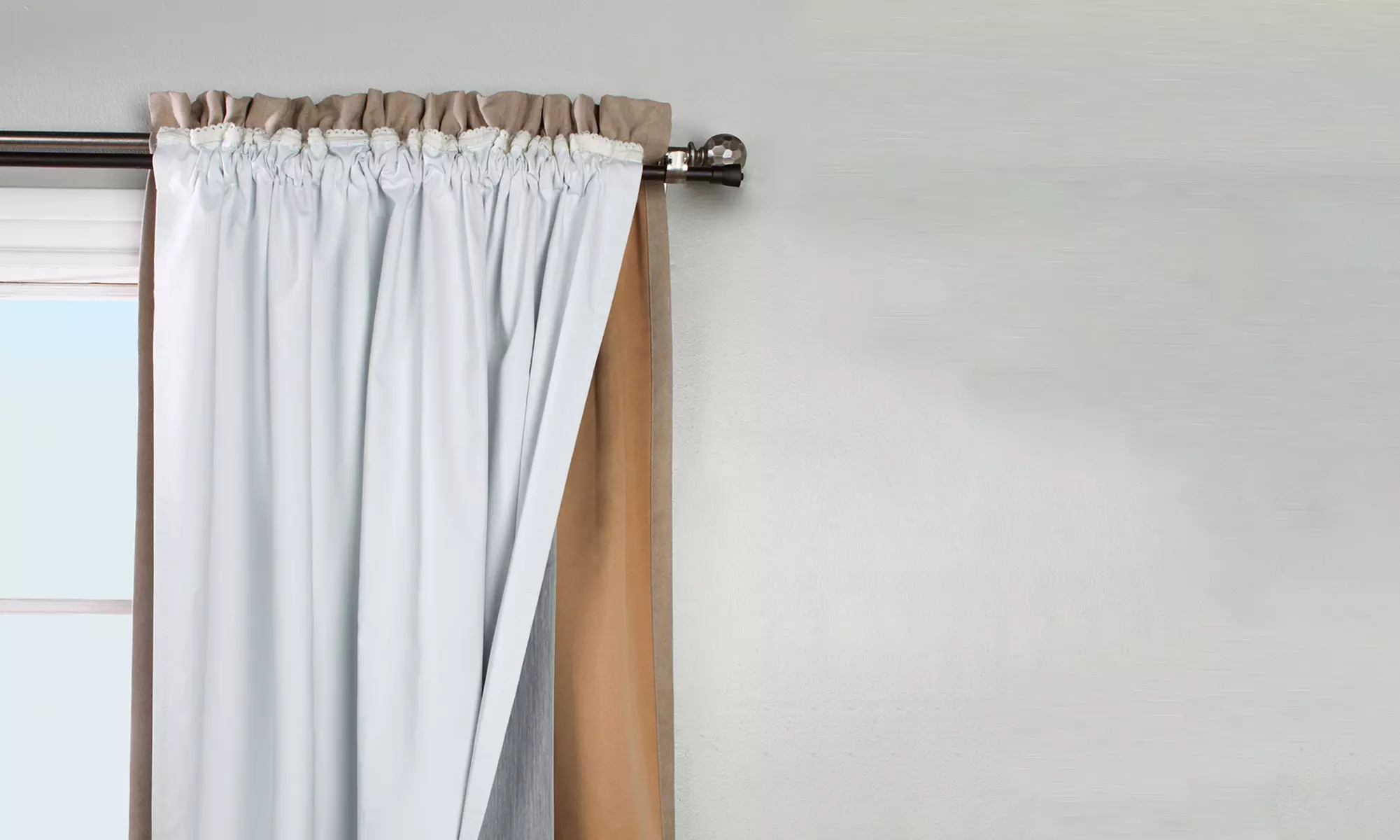 Blackout Curtain Liner Pair (Multiple Sizes Available) - Second Medium