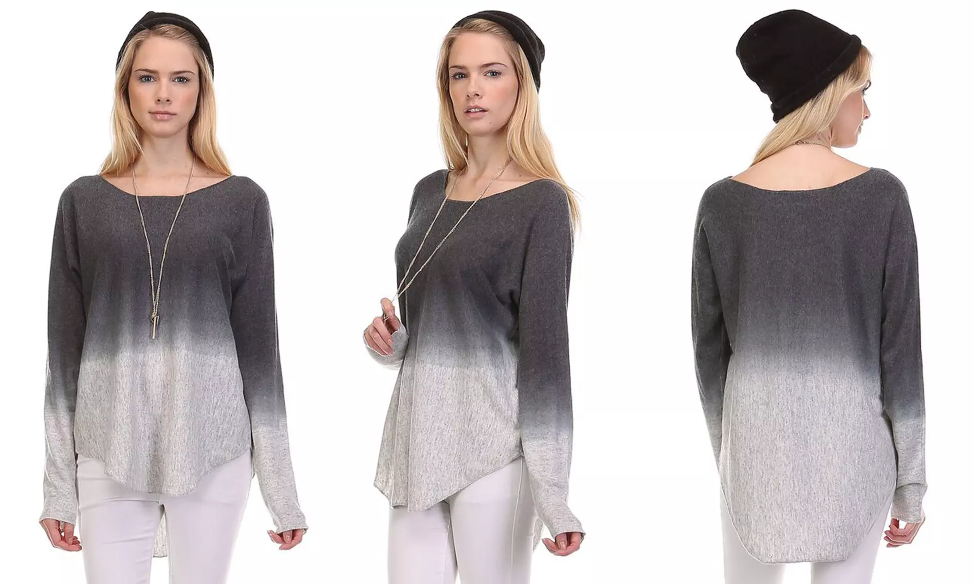 Ombre-Dye Pullover Sweater (Sizes S & M) - Primary Image