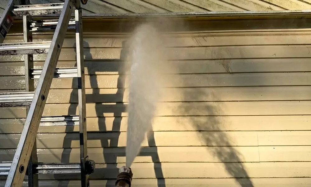 Save Up to 45% Off on 4-Hr Seasonal Yard Cleanup, Pressure Washing, or Painting Services at Pacific Landscape - Second Medium