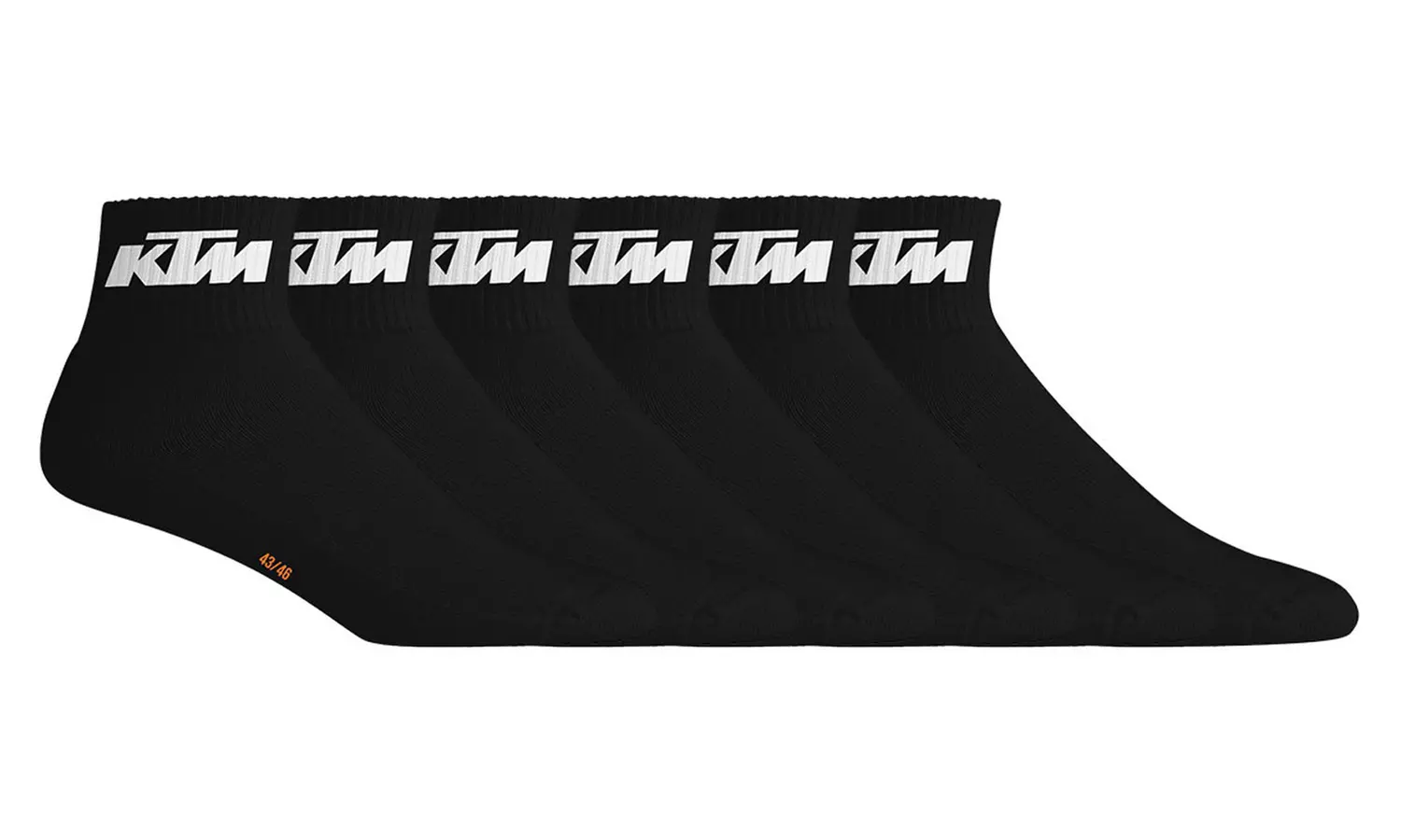 Lot de 6 paires de chaussettes courtes KTM
