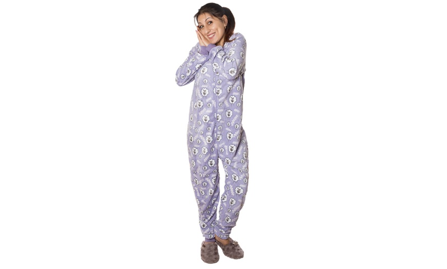 Image 6: Women's Fleece Onesie