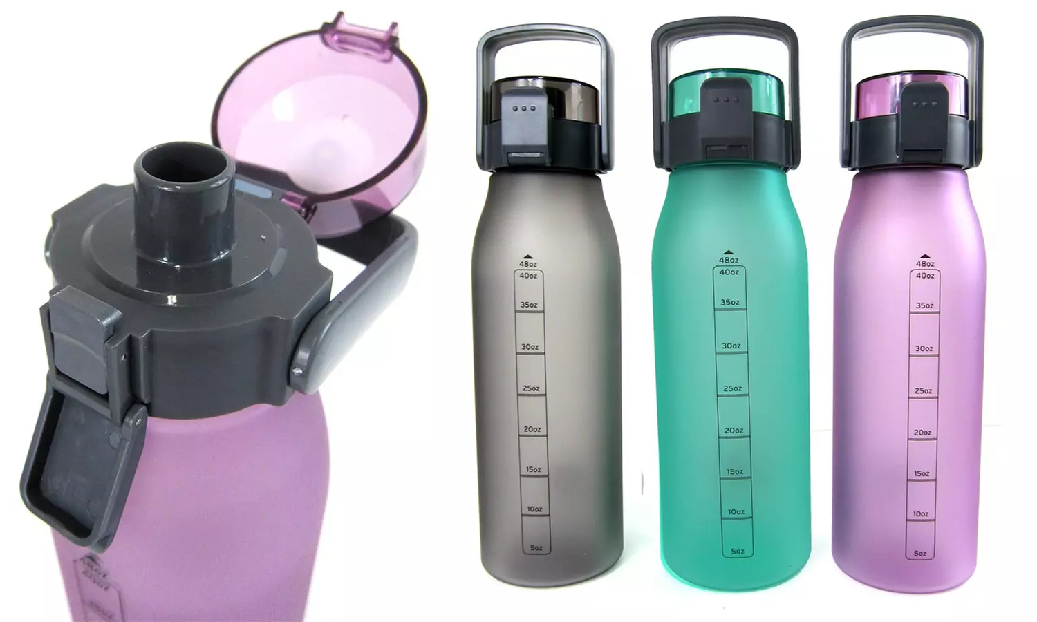 Push-Bottom Water Bottle (48Fl.Oz.) - Primary Image