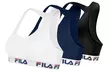 Lot de 3 brassières Fila en coton pour femme, coloris et tailles au choix - Second Medium