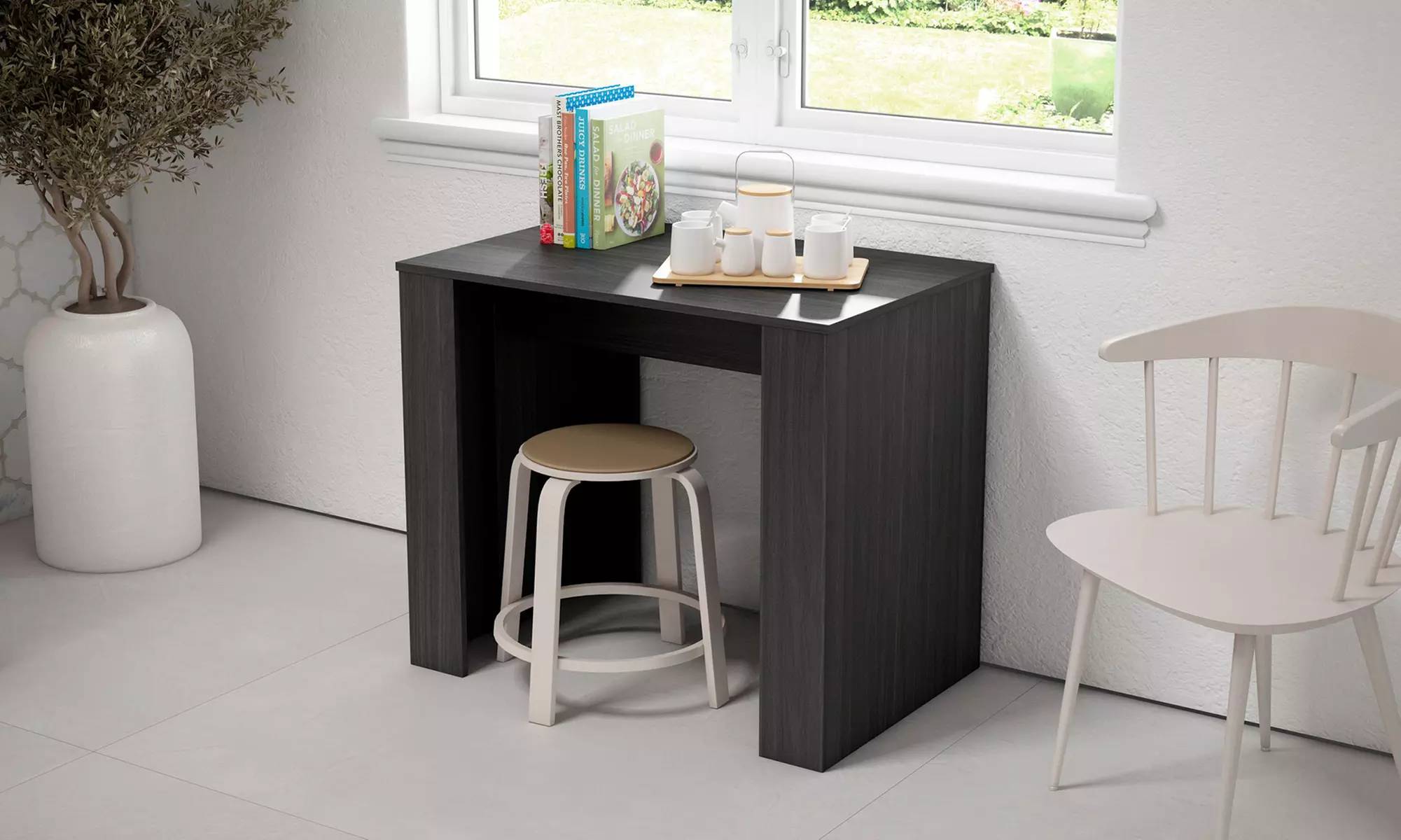 Uitschuifbare tafel voor maximaal 10 of 12 personen