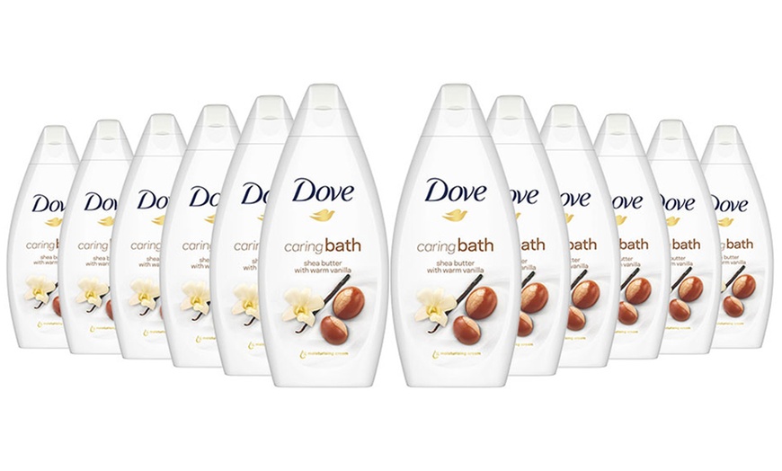 Image 1: Dove Bath Shea Butter 720ml 12-Pack