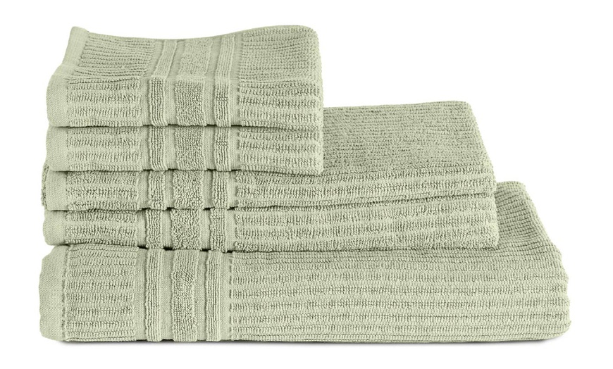 Image 17: Ensemble de 5 serviettes en coton