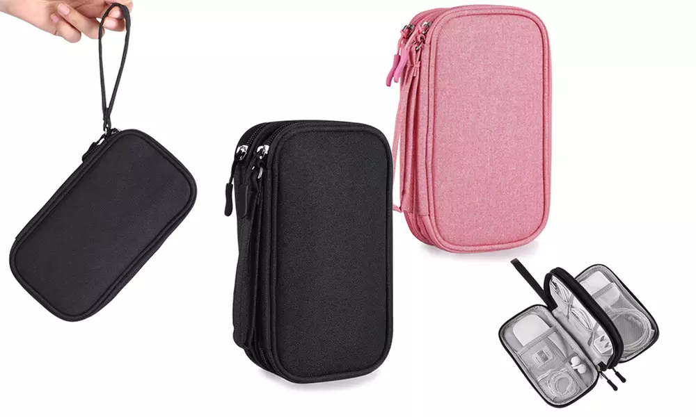 1 of 2 dubbellaagse, waterafstotende reistassen in kleur naar keuze - Primary Image