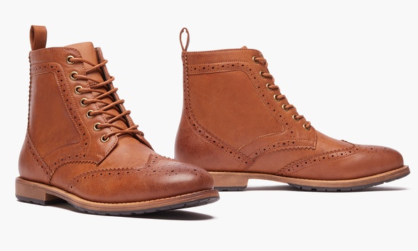 Oak and rush wingtip sale boots