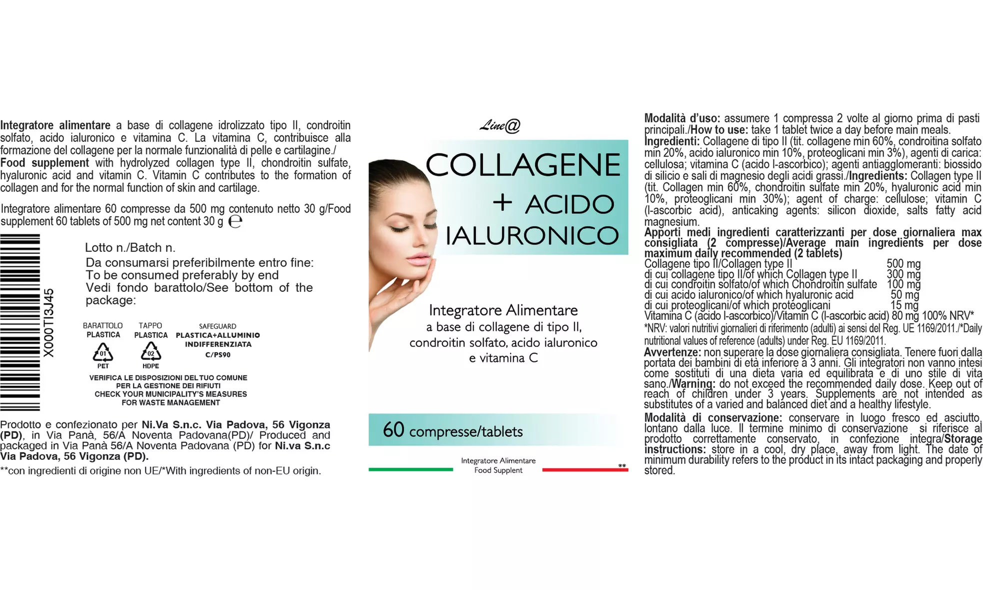 Collagène et acide hyaluronique Line@diet, jusqu'à 360 comprimés - Image 7