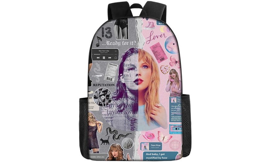 Image 13: Taylor Swift Inspired Three-Piece Backpack Set 