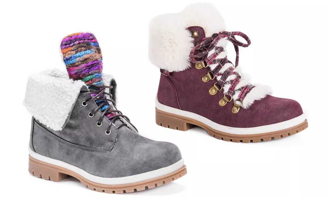 Muk Luks Women's Megan Short Faux Fur Lined Booties - Primary Image