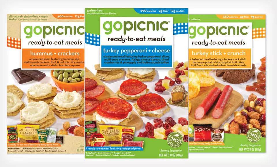 $19.99 for 12 GoPicnic Ready-to-Eat Meals (Up to $55.72 List Price). 4 Flavors Available. Free Shipping. - Primary Image