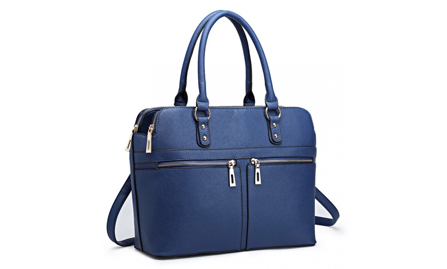 Image 11: Classic Multi-Compartment Handbag