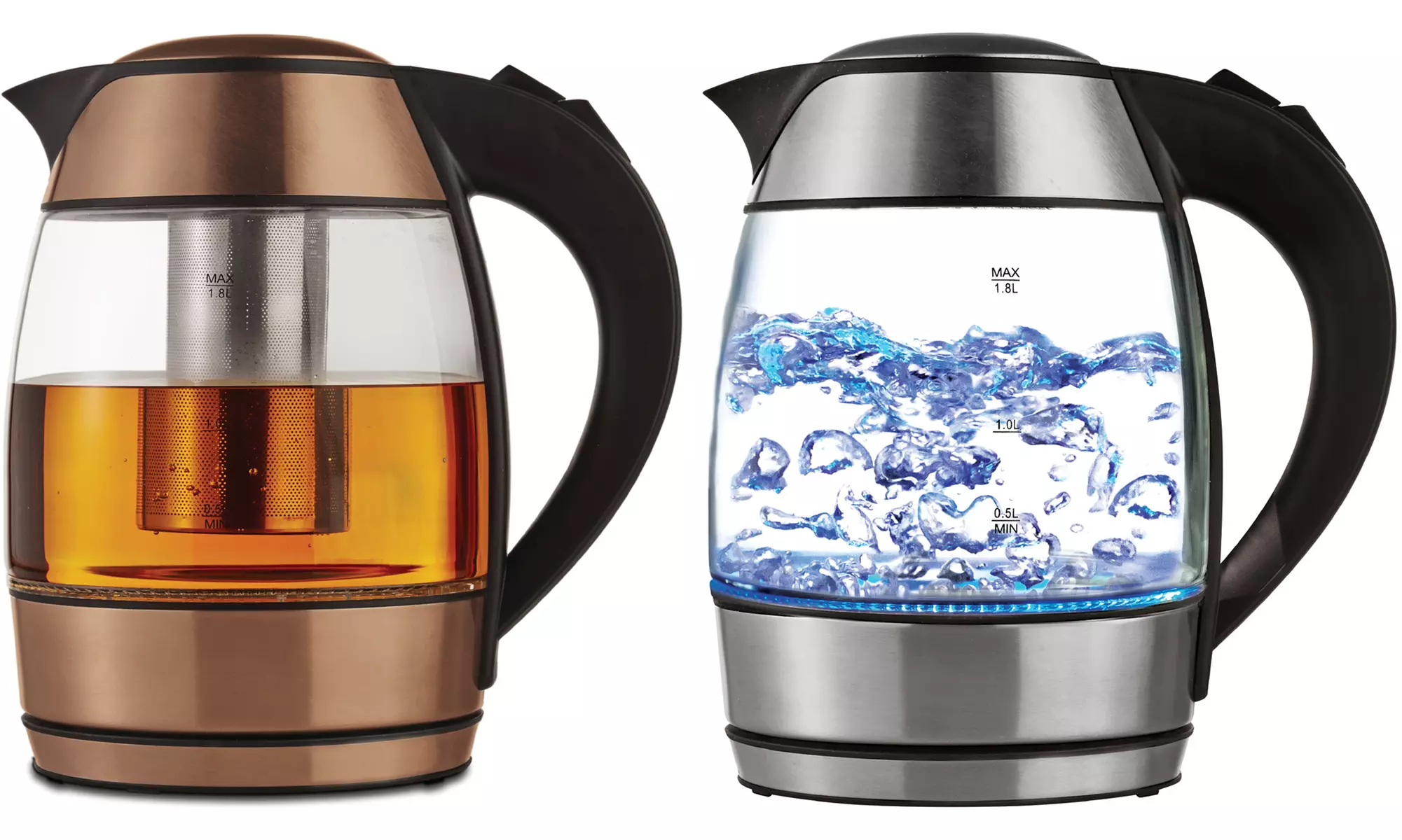 Brentwood Appliances Tempered Glass Electric Tea Kettle with Infuser - Primary Image
