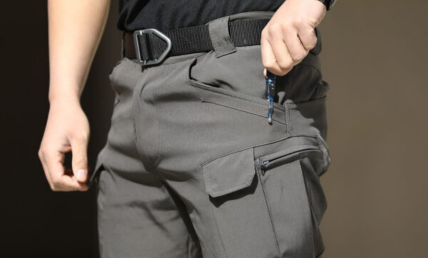 Image 6: Men's Stretchy Cargo Work Pants 