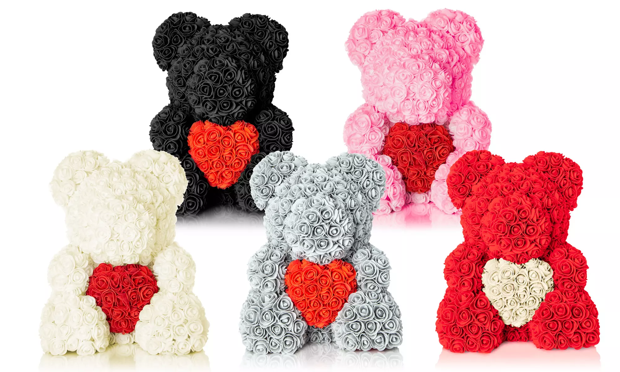 The Forever Handmade Rose Petal Teddy Bear - Primary Image