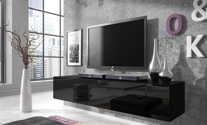 Image 9: E-Com Rocco Floating TV Unit