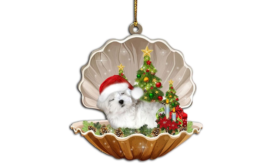 Image 11: Sleeping Dog-Design Hanging Ornament