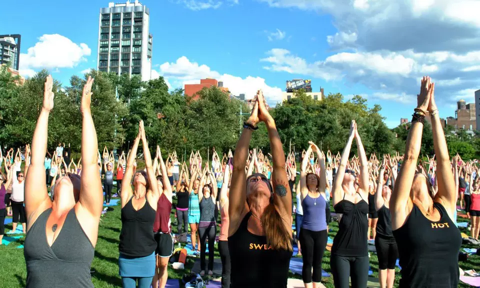 Five or Ten Hot Yoga Classes at YogaFlex Locust Valley (Up to 54% Off) - Primary Image