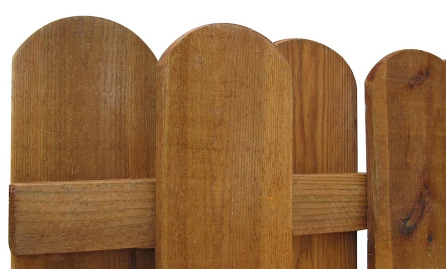 Image 3: Wooden Hit and Miss Fence Panel