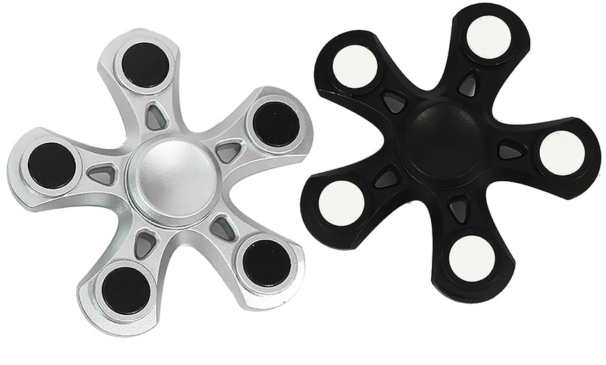 Image 7: Five-Spoke Fidget Finger Spinner