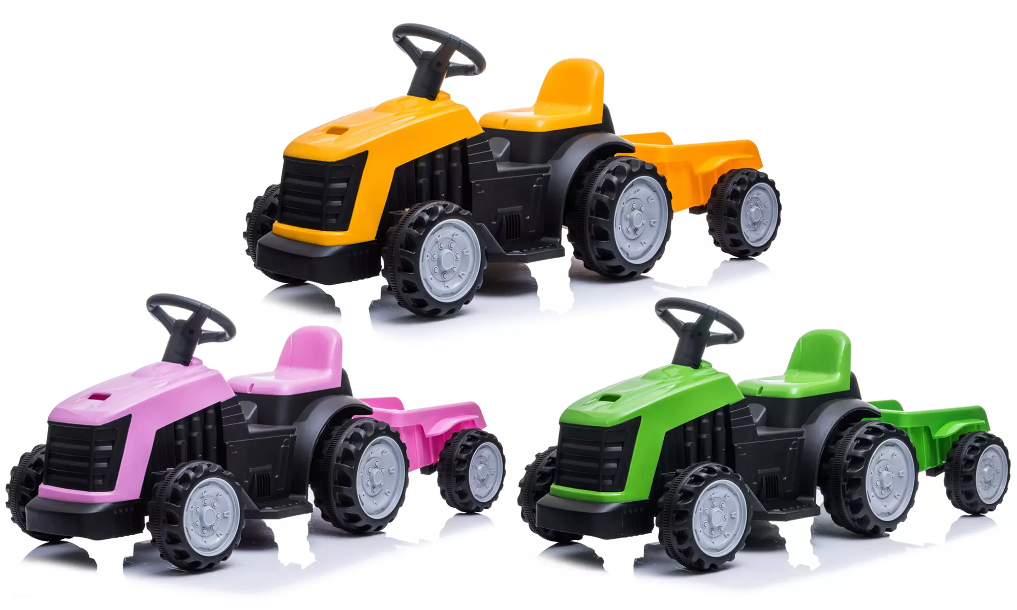 Tractor eléctrico con remolque para niños - Primary Image