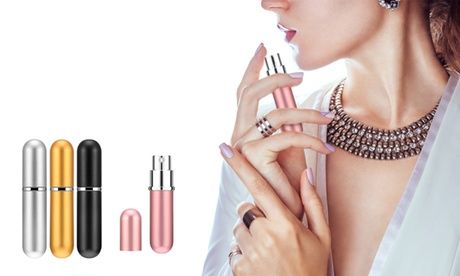 Fino a 4 spray da viaggio ricaricabile per profumo, disponibili in 4 colori