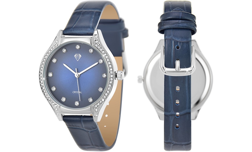 Image 12: Reloj adornado con cristales brillantes de SC Crystal