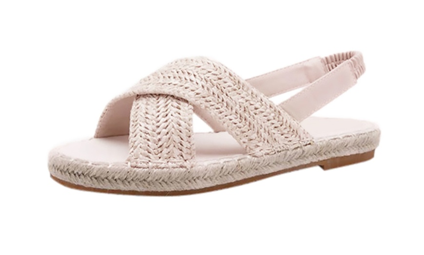 Image 3: Straw Hemp Rope Sandals