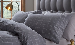 Silentnight Brushed Check Duvet Set 