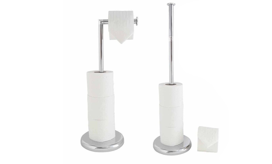 Image 1: Free-Standing Toilet Roll Holder