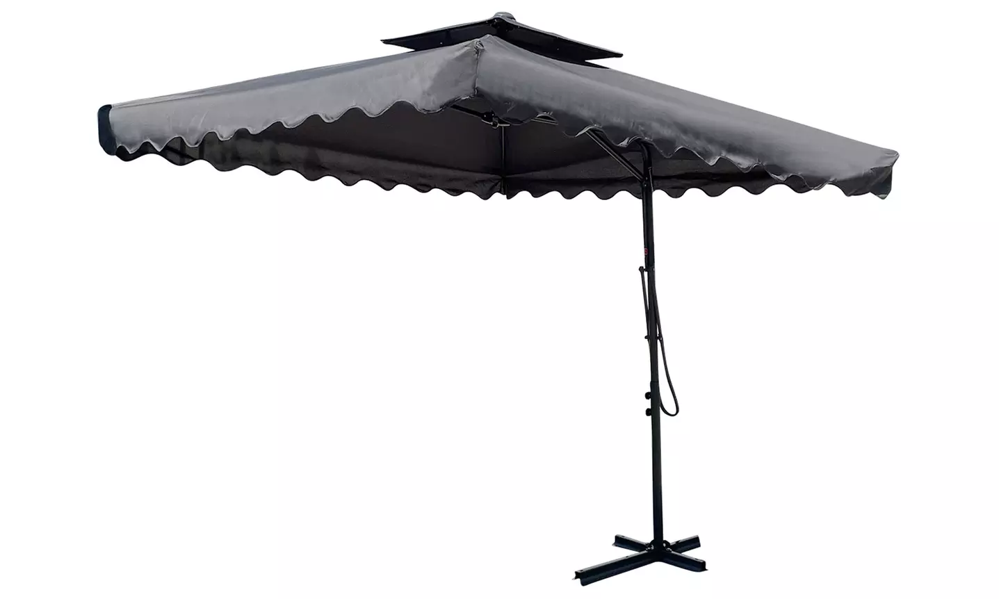 Ombrellone da giardino decentrato