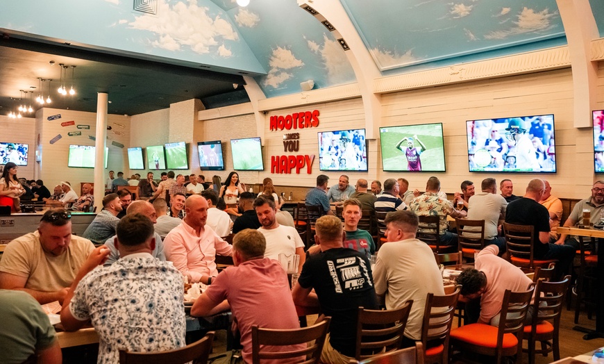 Image 5: Choice of Main, Side and Drink at the World's Largest Hooters!