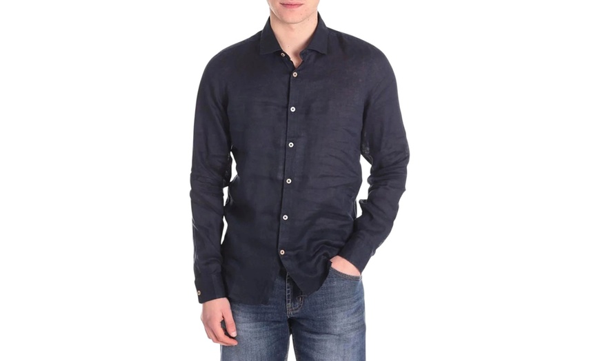Image 8: Camicia uomo di lino Markup