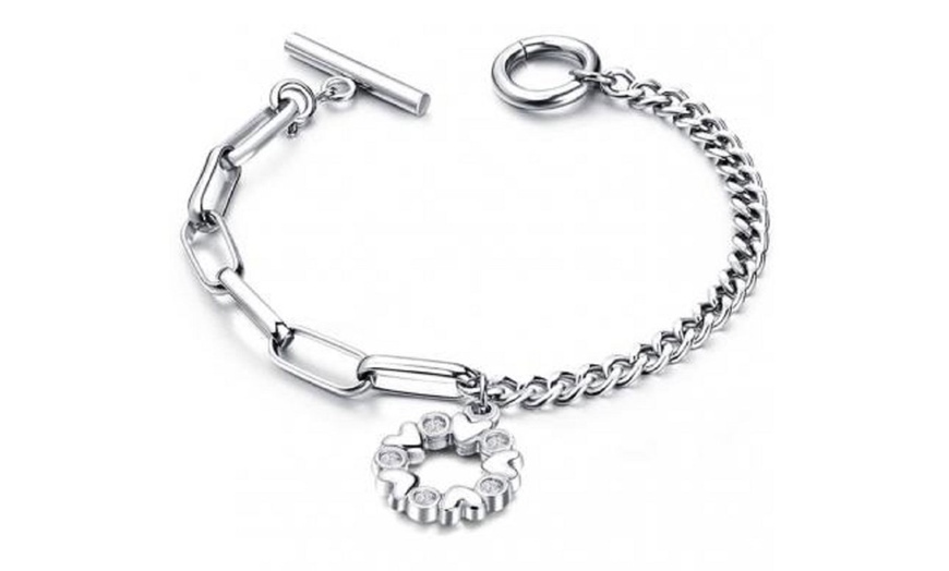 Image 8: Bracciale con cuore con cristalli Swarovski® Eira Wen®