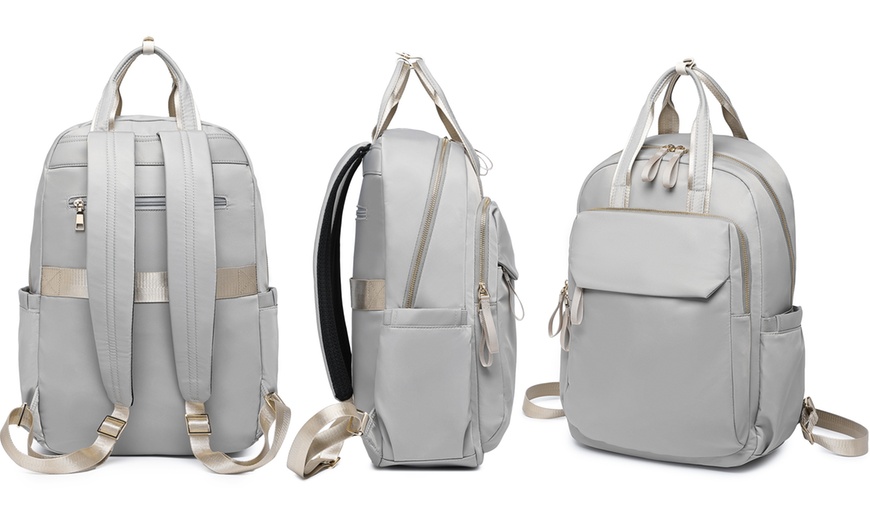 Image 39: MISS LULU Stylish Women's Backpack with Laptop Sleeve 