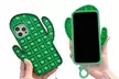 Coque à bulles, pour différents modèles d'iPhone, en forme de cactus - Image 5