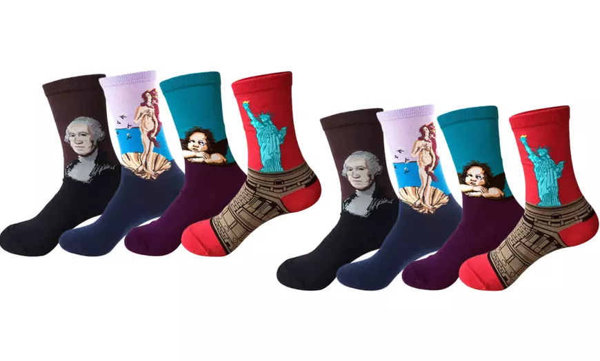 Image 4: Pack de 4 calcetines de algodón