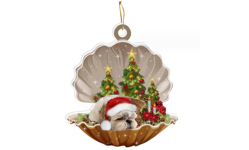 Image 6: Sleeping Dog-Design Hanging Ornament