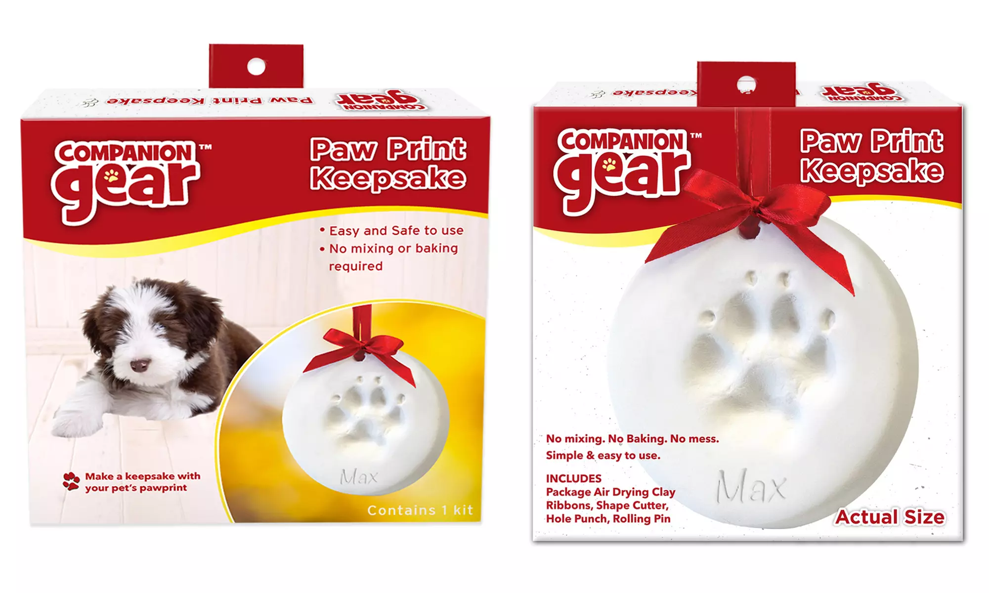 Companion Gear Paw Print Keepsake Ornament - Second Medium