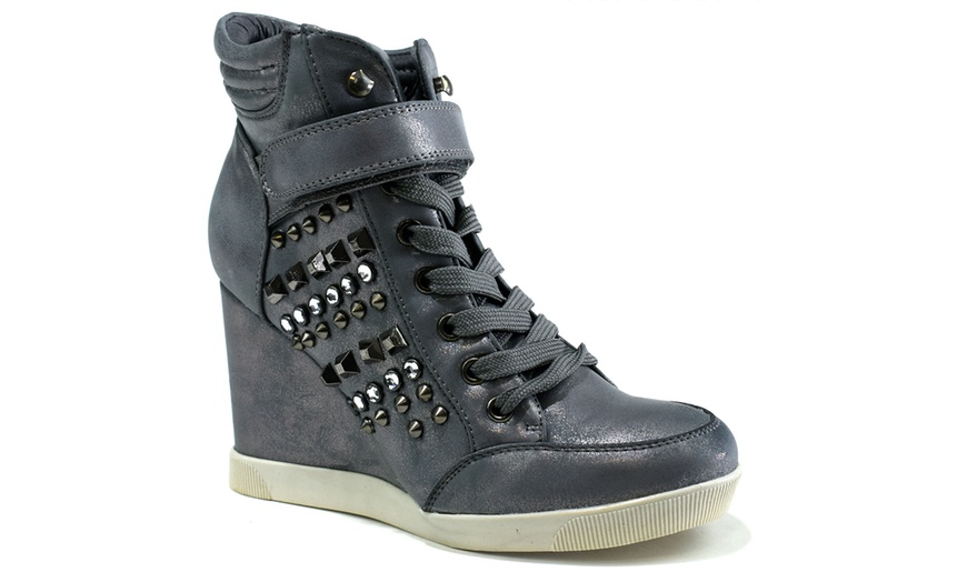 Image 4: Women's Wedge Heel Ankle Boots