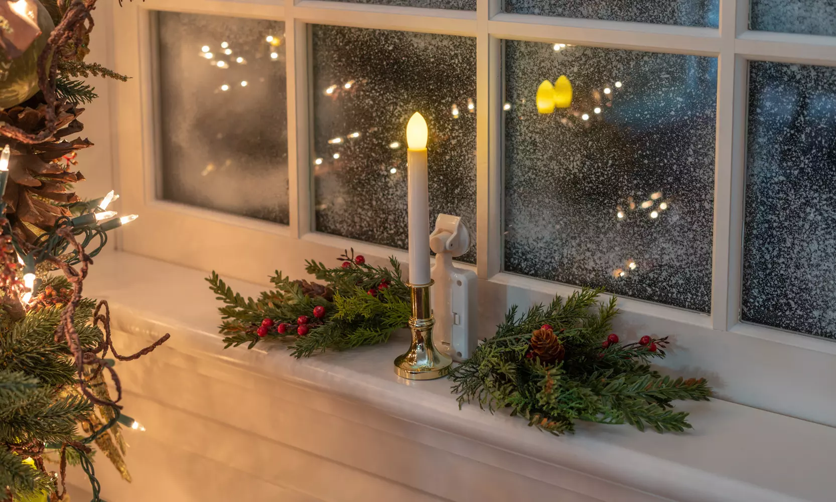 Solar-Powered Flameless Window Candles (2-, 4-, 10-, or 18-Pack) - Primary Image