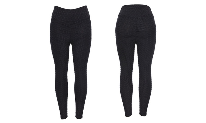 Textured High Waist Active Leggings main image 0