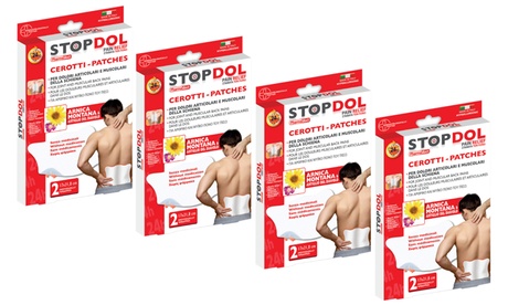 4 o 6 Patch cerotti Stopdol per dolori articolari e muscolari della schiena ideale per la zona lombare
