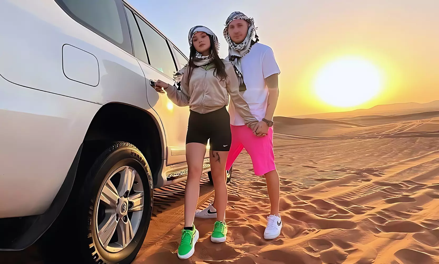 Abu Dhabi Desert Safari w/ Central/Home or Hotel Pickup, Dinner & More