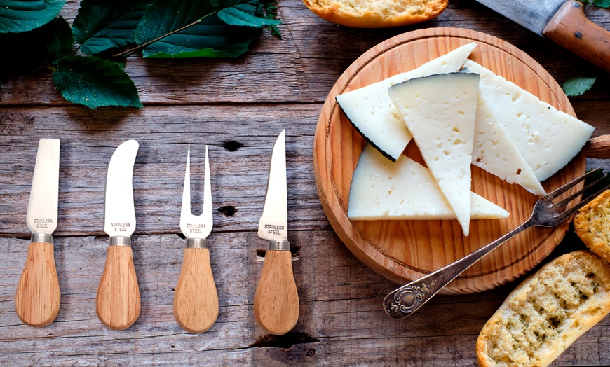 Image 5: Set de utensilios para quesos y queso curado de oveja