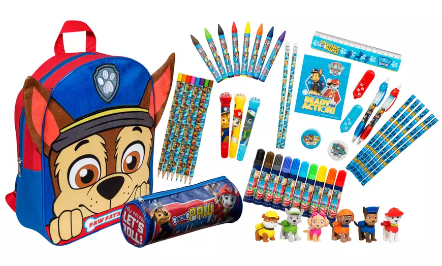 Image 8: Paw Patrol Backpack & Stationary Bundle