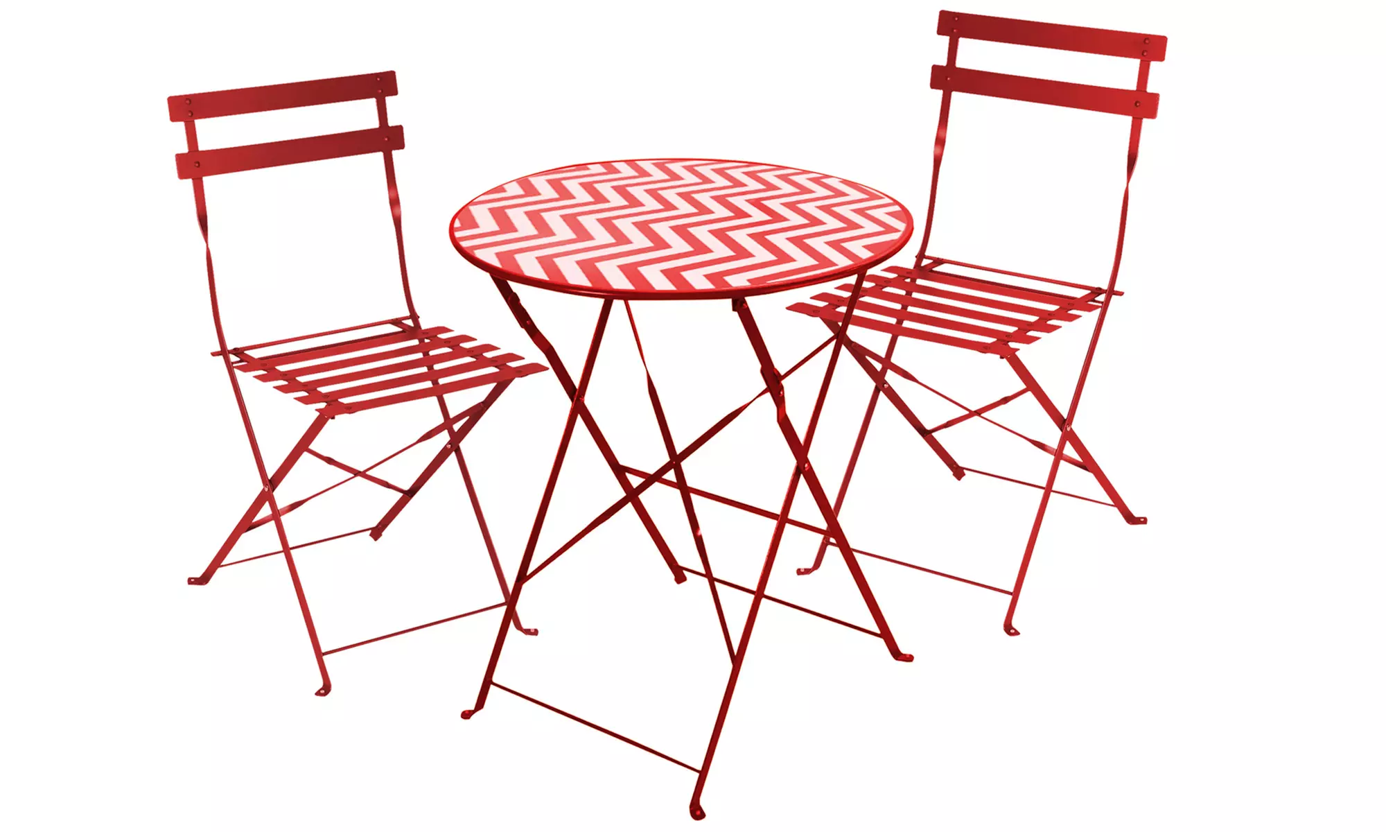 Conjunto de muebles para exteriores compuesto con una mesa y dos sillas, con envío gratuito - Second Medium