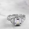 Image 2: 5.00-16.00 CTTW Cubic Zirconia Bridal Engagement Ring in Silver